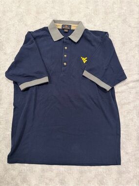 Antigua Navy Polo with Yellow WV Logo
